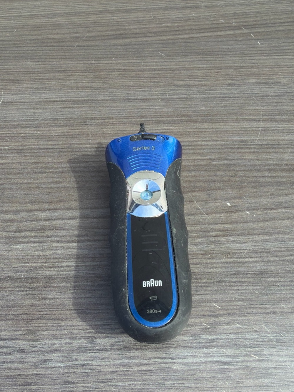 Braun Series 3 340S-4 Wet & Dry Electric Razor- grey/blue